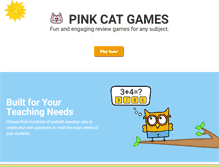 Tablet Screenshot of pinkcatgames.com